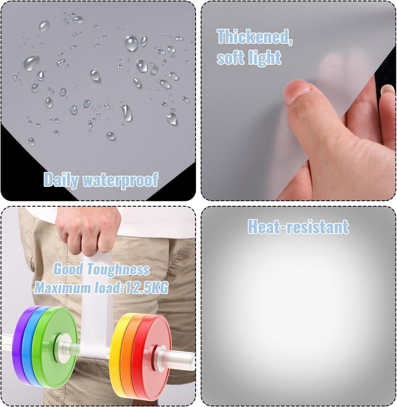Barydat 12 Pcs Diffusion Film Filter Sheet 16x20'' Lighting Diffuser Sheet Led Light Diffuser Tape Lighting Gel Diffuser Roll Photography Video for Led Flash Strobe Light Photo Studio Product Portrait - Image 5